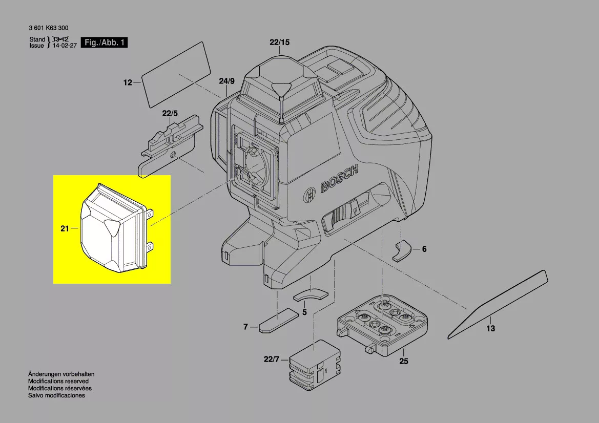 Verrine réf. 1 618 C01 774 Bosch
